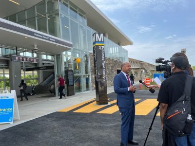 man by metro station