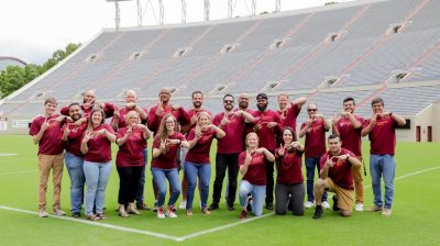 Undergraduate Admissions, Lane Stadium, Blacksburg, VA. Fall 2021