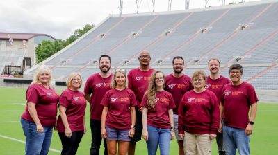 Undergraduate Admissions, Lane Stadium, Blacksburg, VA. Fall 2021