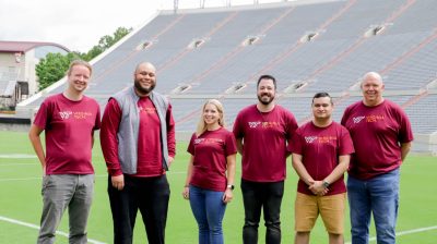 Undergraduate Admissions, Lane Stadium, Blacksburg, VA. Fall 2021