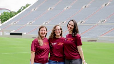 Undergraduate Admissions, Lane Stadium, Blacksburg, VA. Fall 2021