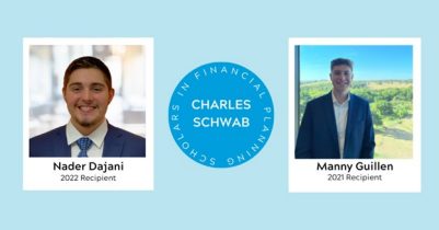 Finance Students Awarded Charles Schwab Foundation Scholarship