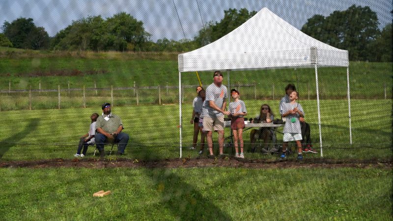students flying drones