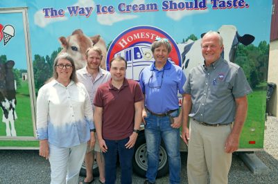 Gourdie lab and Homestead Creamery leaders