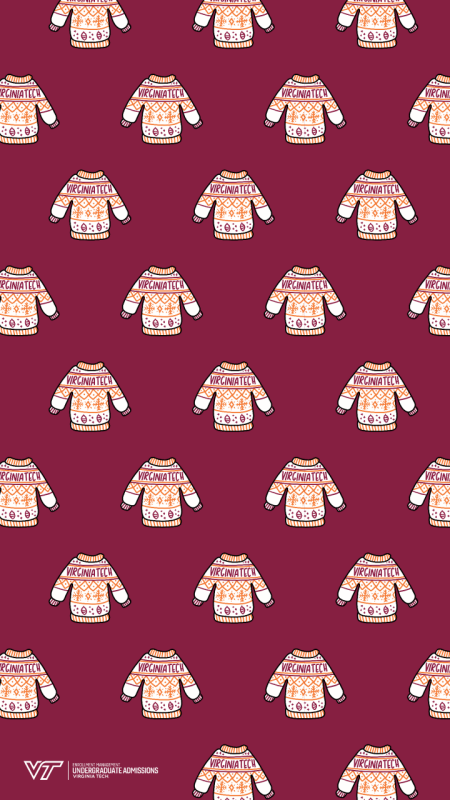 I am hokie. Class of 2025. Phone background. Maroon VT on gray.