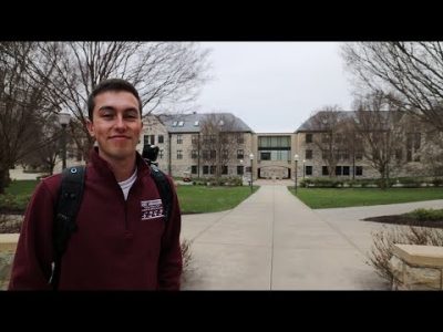 Thumbnail image taken from the Campus Housing 360 virtual campus tour video.
