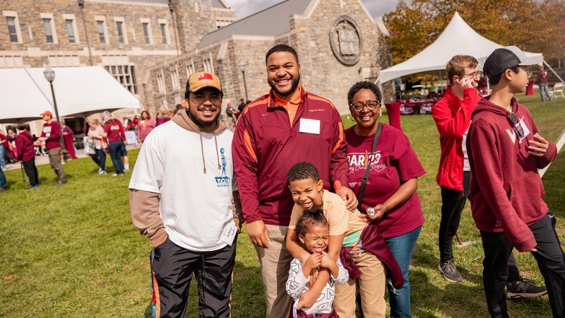 Hokies at the Homecoming tailgate